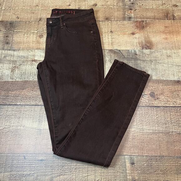 Articles of Society | Women's Chocolate Brown Denim Mya Skinny Jeans Sz 26 - Picture 1 of 5